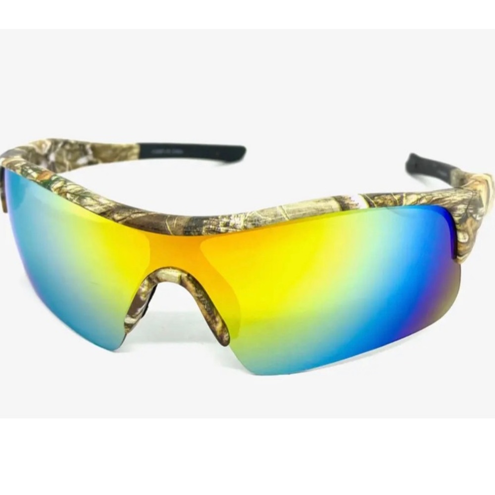 Mens Camouflage Sunglasses Gold Lenses